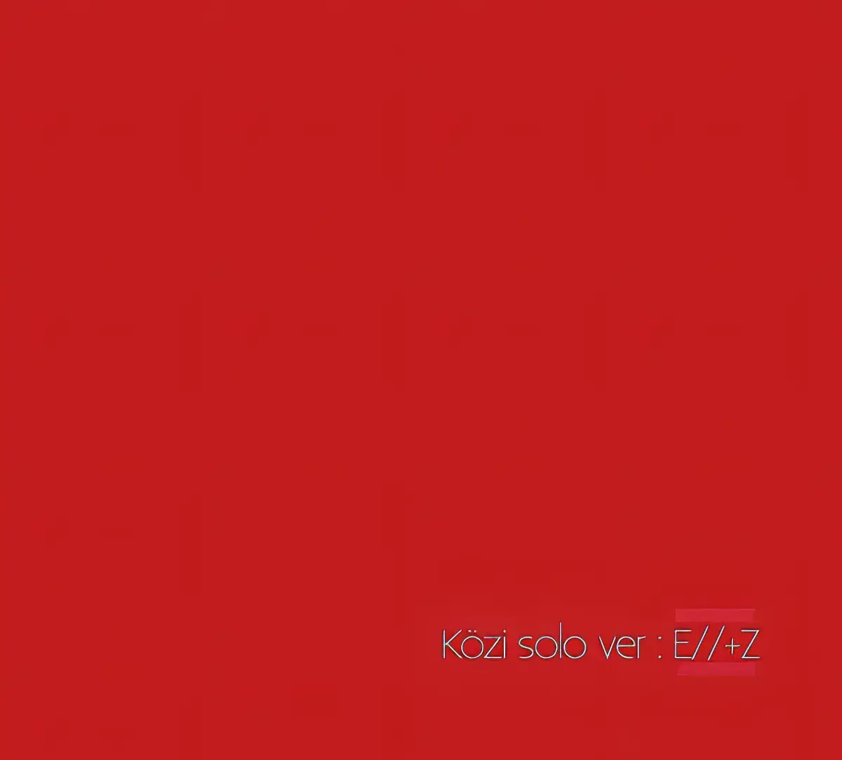 Portada del álbum Közi solo ver - E+Z